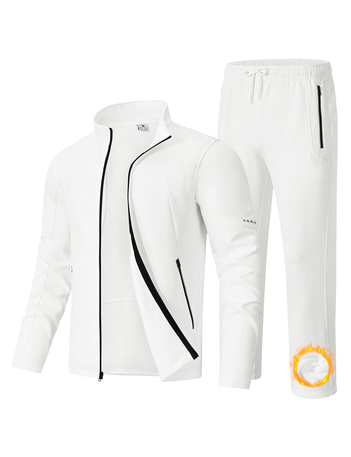 Athletic Sports Casual Full Zip Jogging Suit