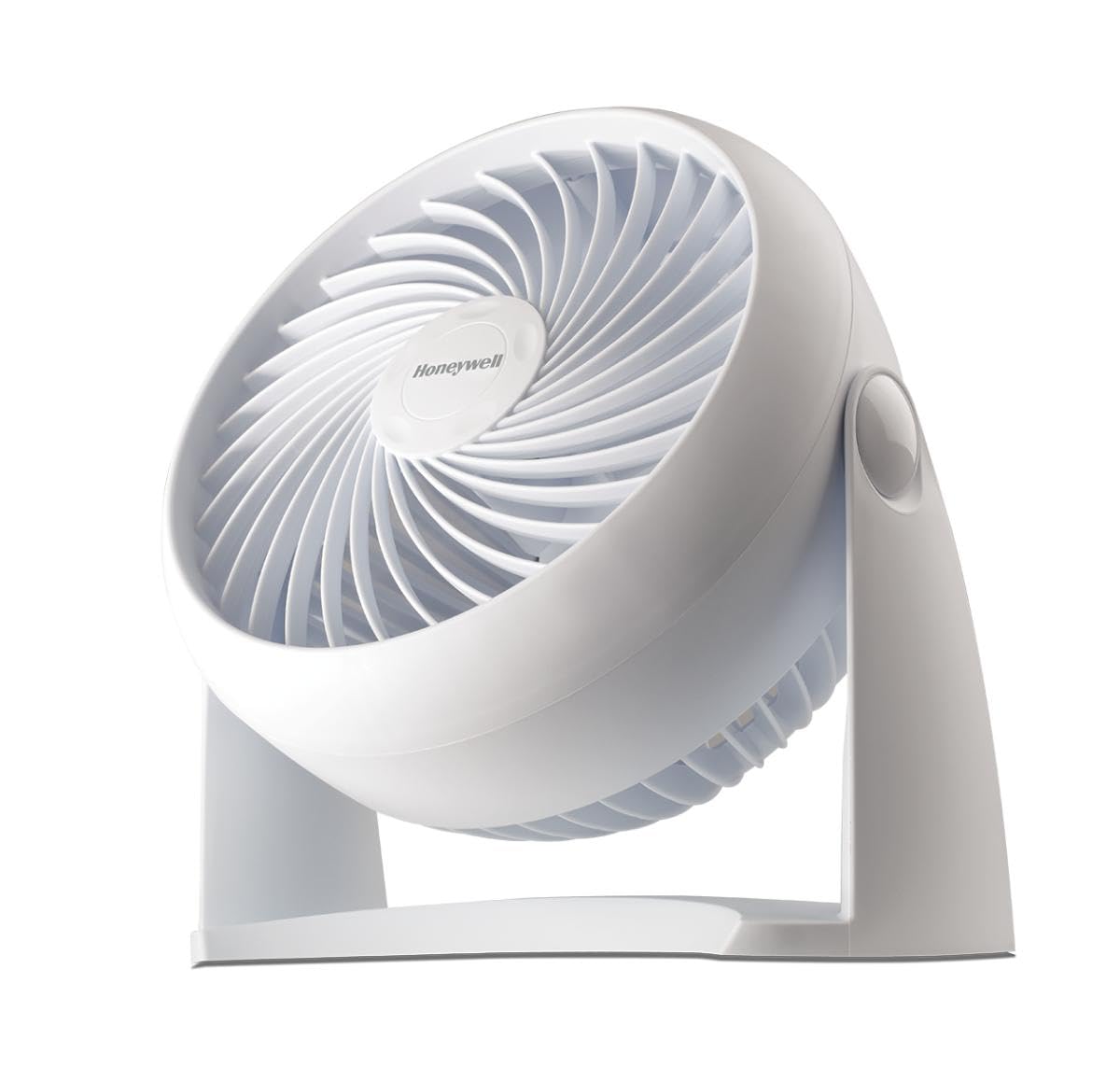 Honeywell TurboForce Air Circulator, Small Tabletop Fan, Quiet Personal Fan for Home or Office, 3 Speeds, 90 Degree Pivoting Head, Black, HT900