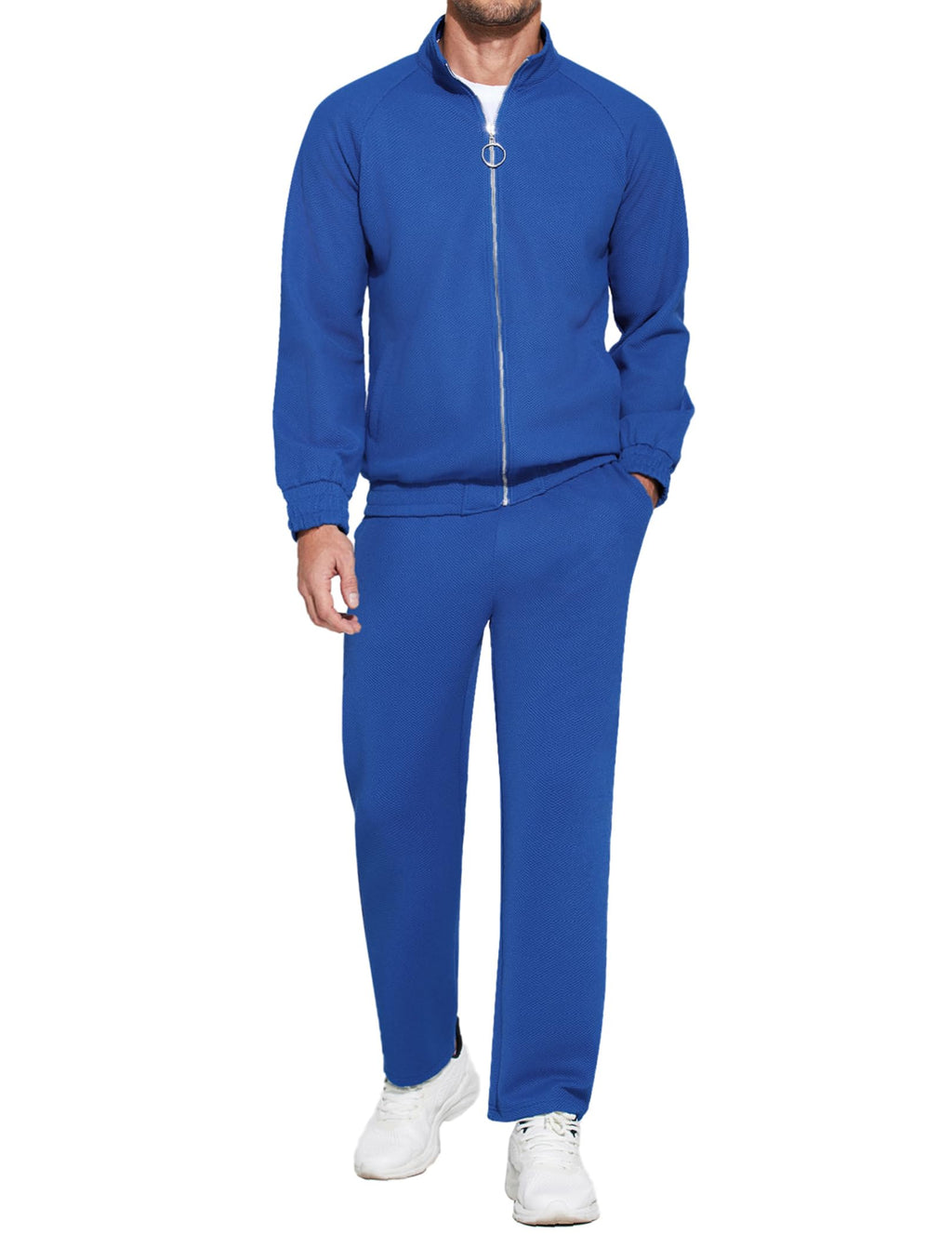 COOFANDY Mens 2 Piece Tracksuit Casual Sweatsuits Full Zip Track Suits Jogging Athletic Suit Sets