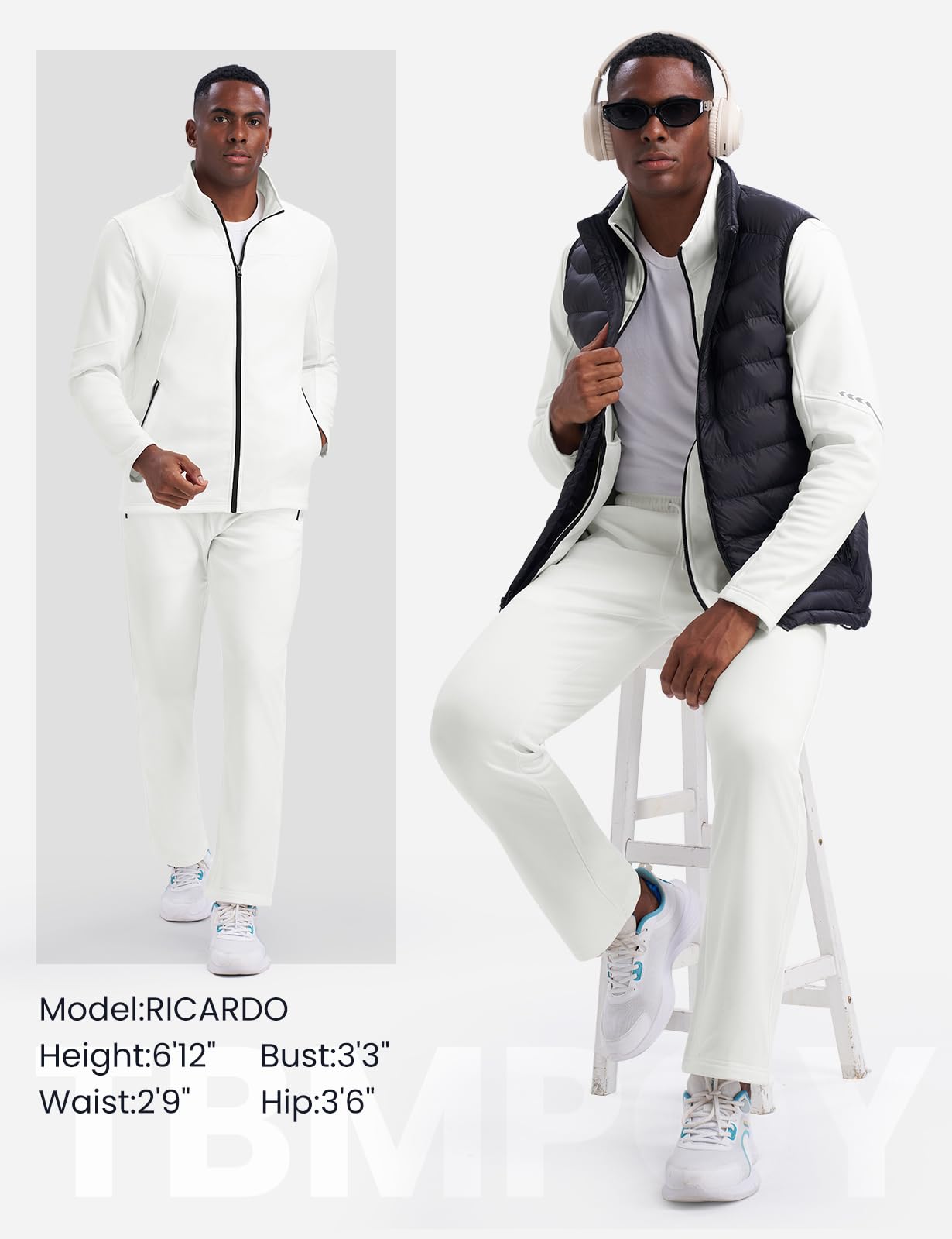 Athletic Sports Casual Full Zip Jogging Suit