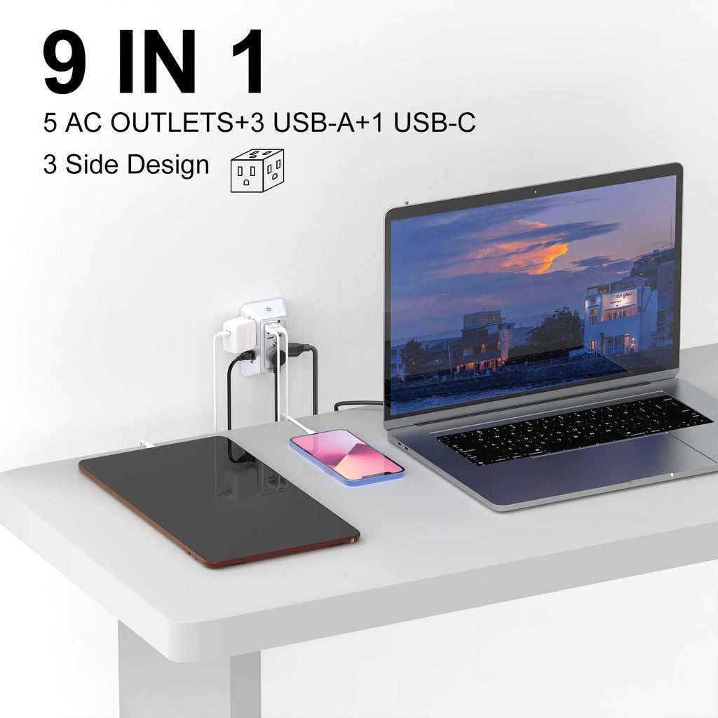 Wall Charger, Surge Protector 4 plugs