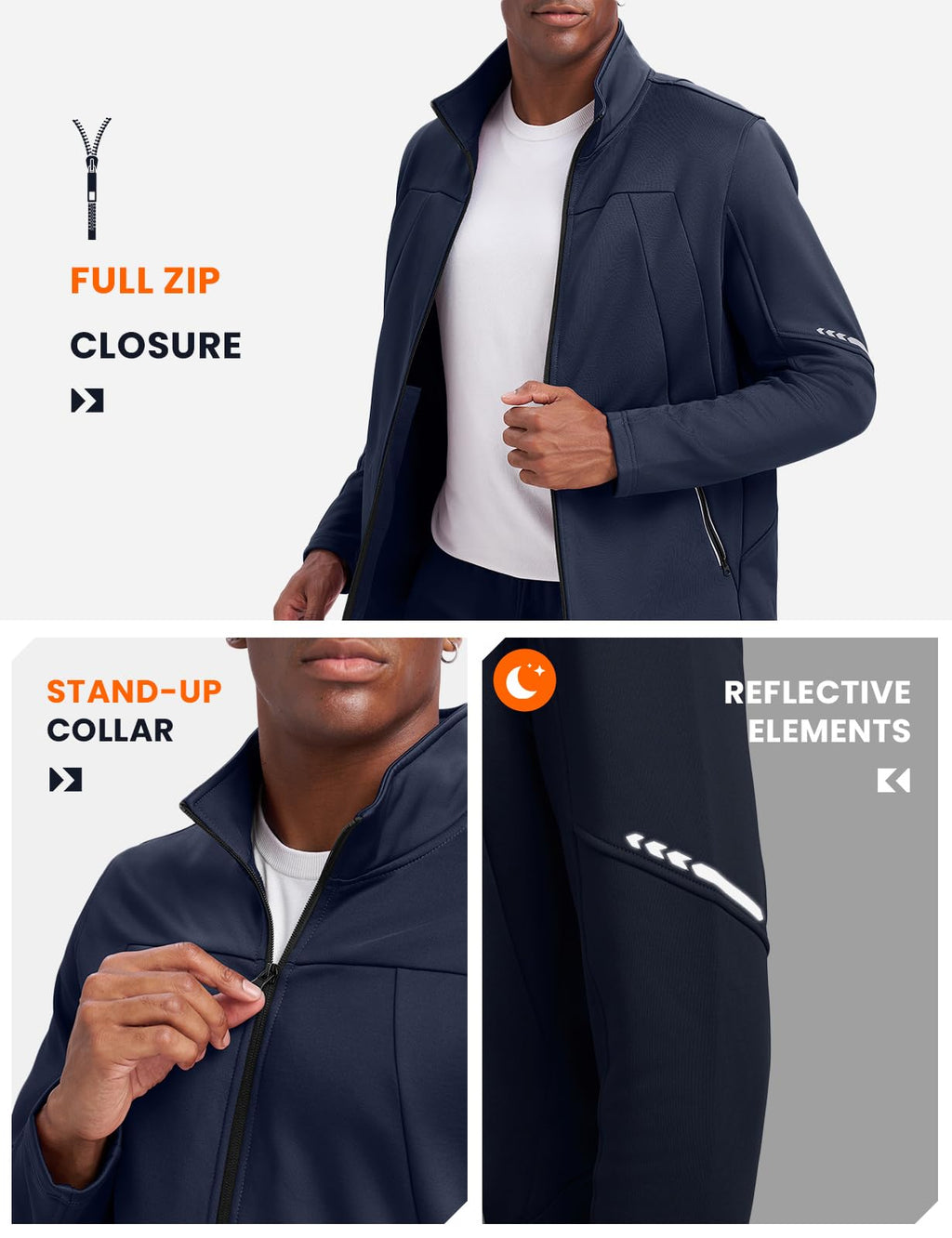 Athletic Sports Casual Full Zip Jogging Suit
