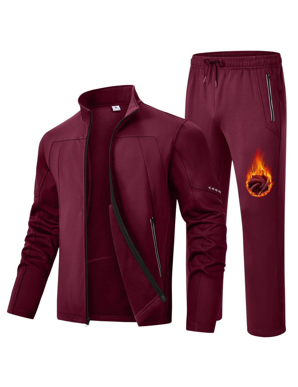 Athletic Sports Casual Full Zip Jogging Suit