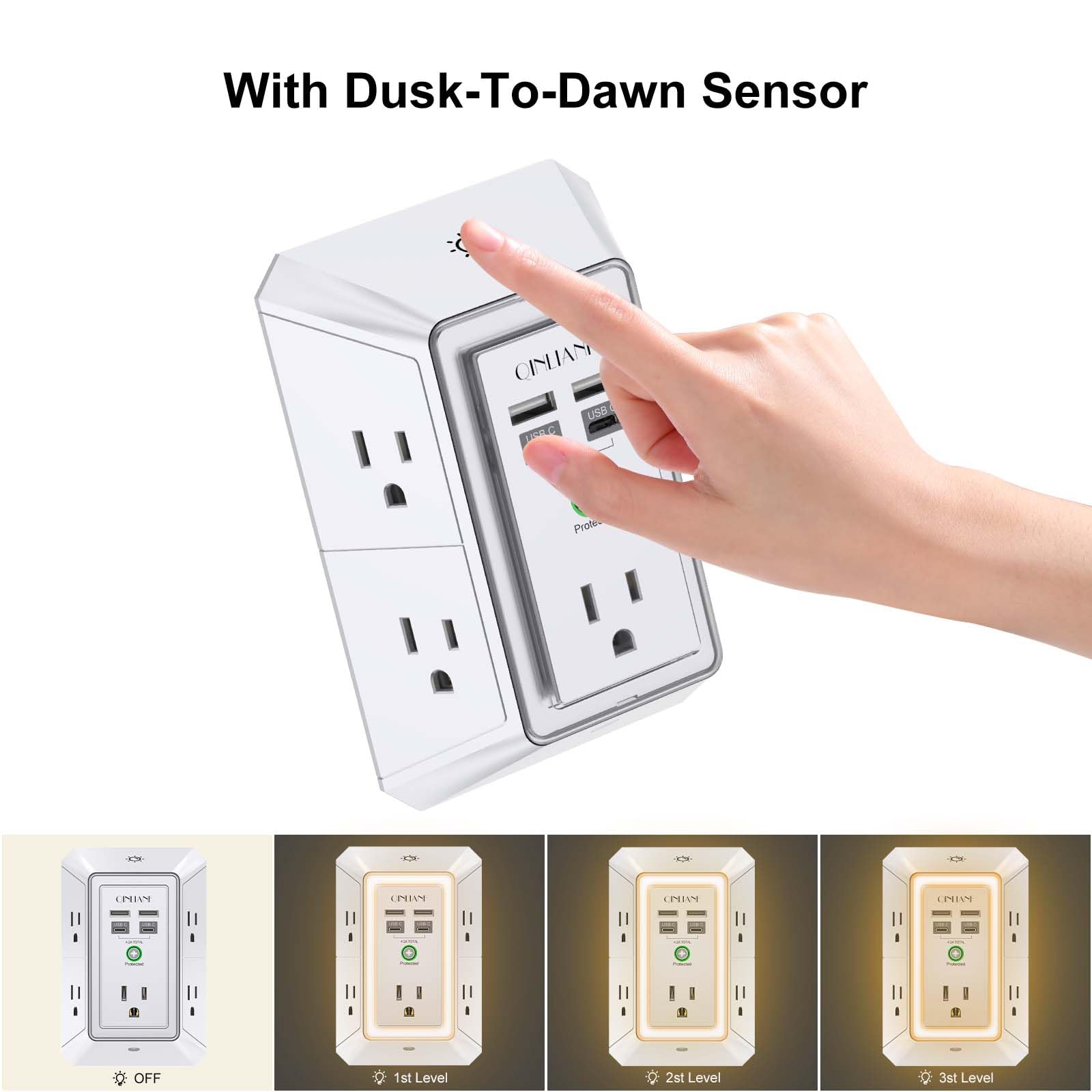 Wall Charger, Surge Protector 4 plugs