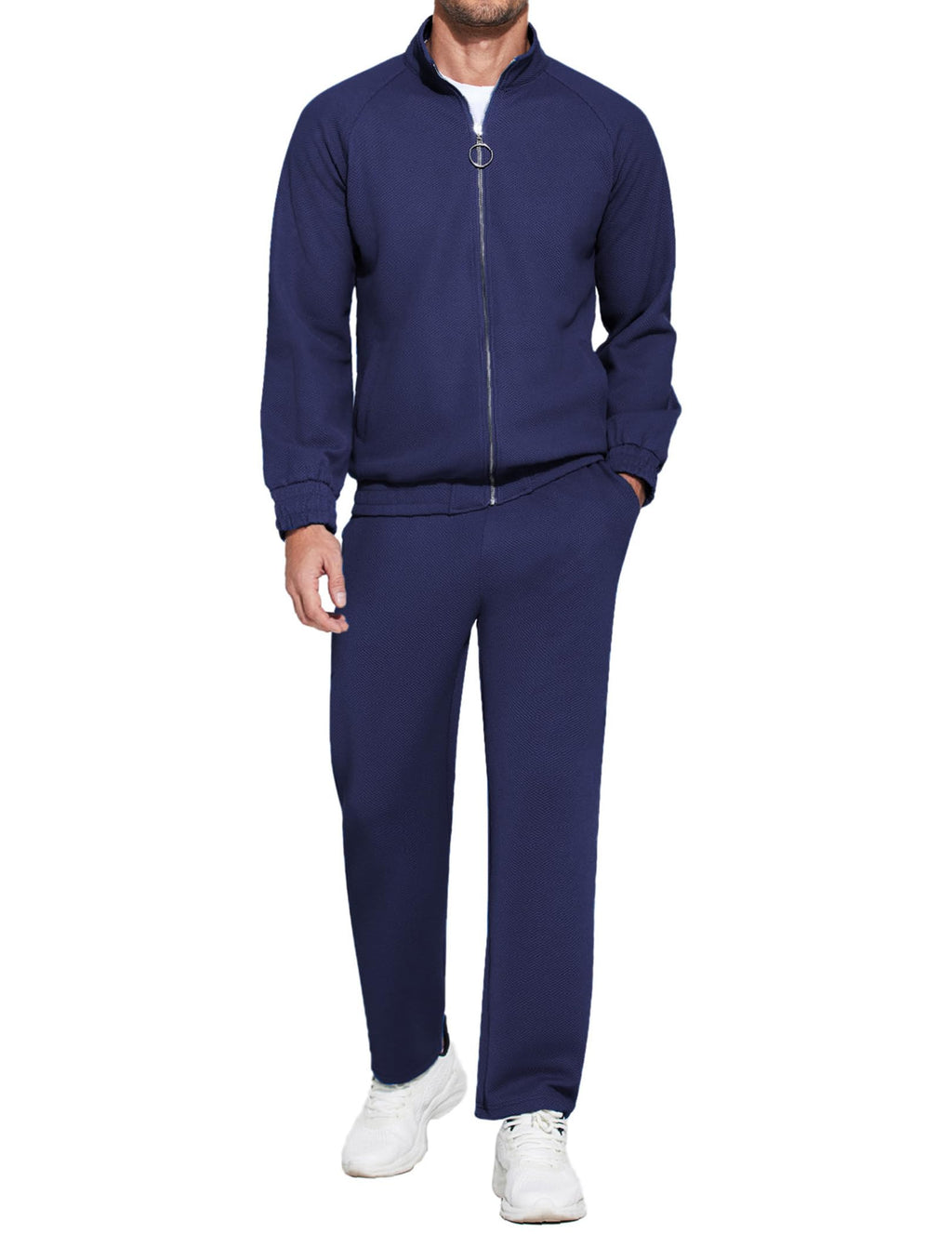 COOFANDY Mens 2 Piece Tracksuit Casual Sweatsuits Full Zip Track Suits Jogging Athletic Suit Sets