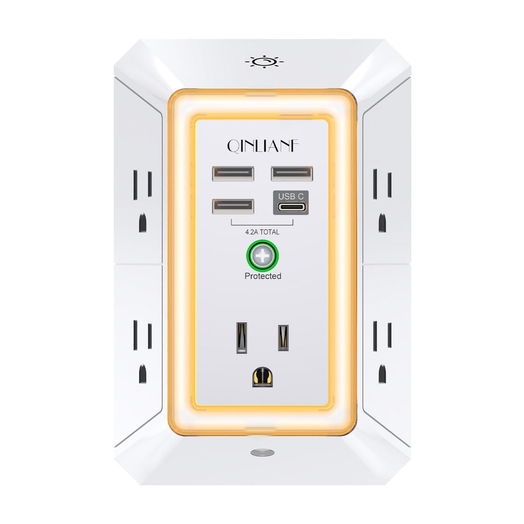 Wall Charger, Surge Protector 4 plugs