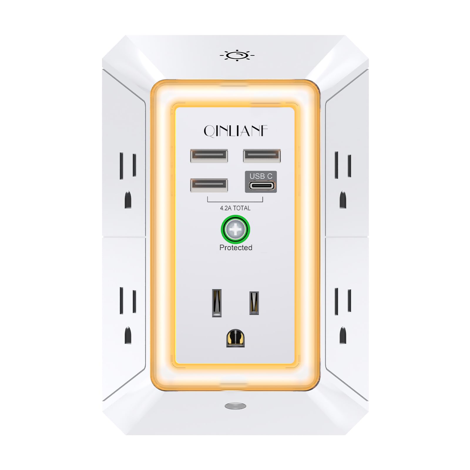 Wall Charger, Surge Protector 4 plugs
