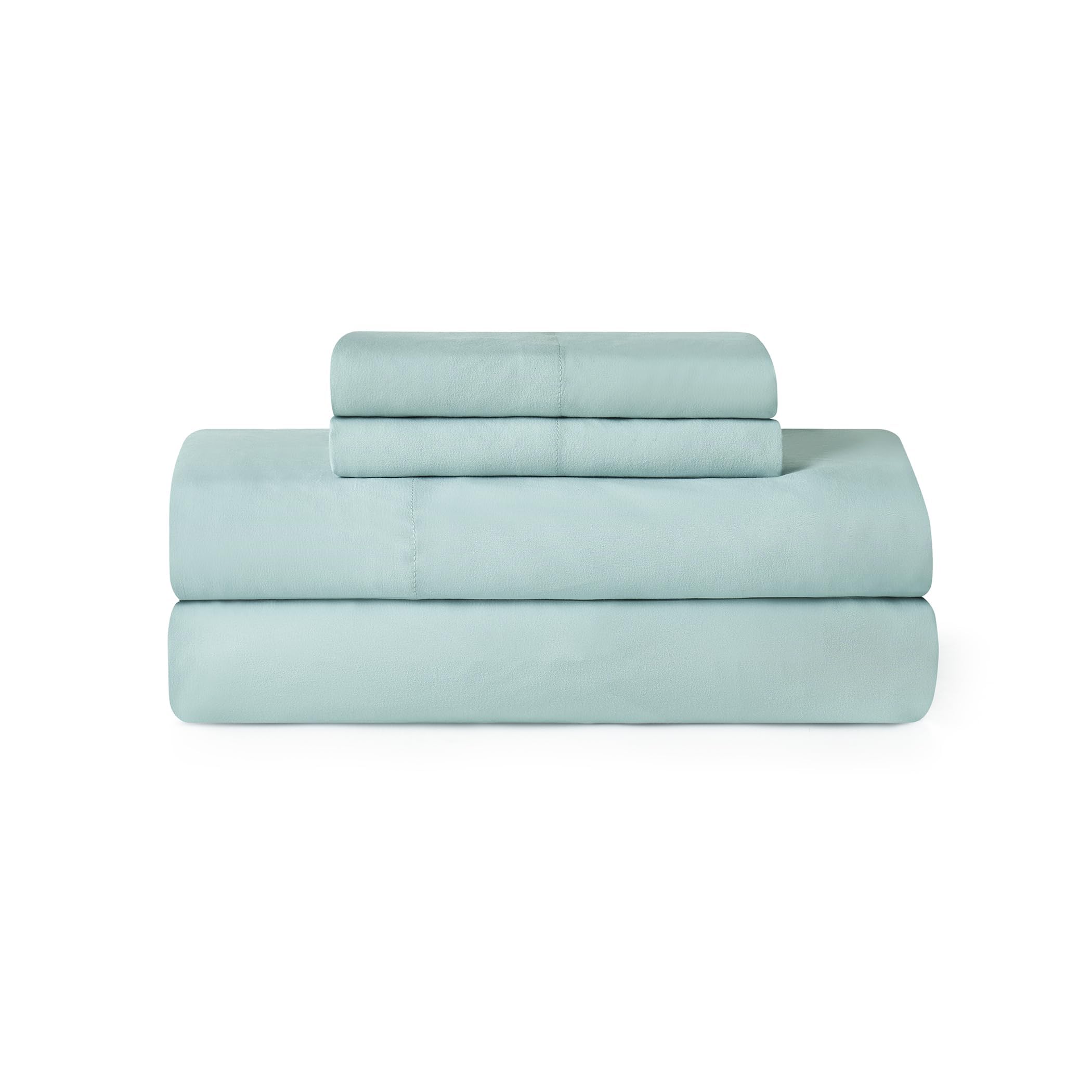 UGG Queen Sheet Set - 4 Piece Soft & Cozy Bedding with Deep Pocket Fitted Sheet (Fits Up to 15”), Flat Sheet and 2 Pillow Shams - Lightweight Sheets for Home & Bedroom, Navy Blue (Devon)