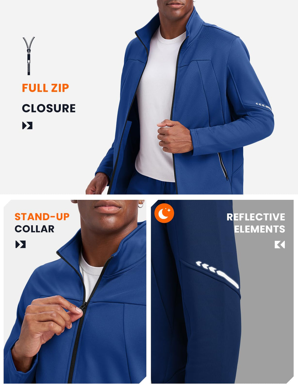 Athletic Sports Casual Full Zip Jogging Suit