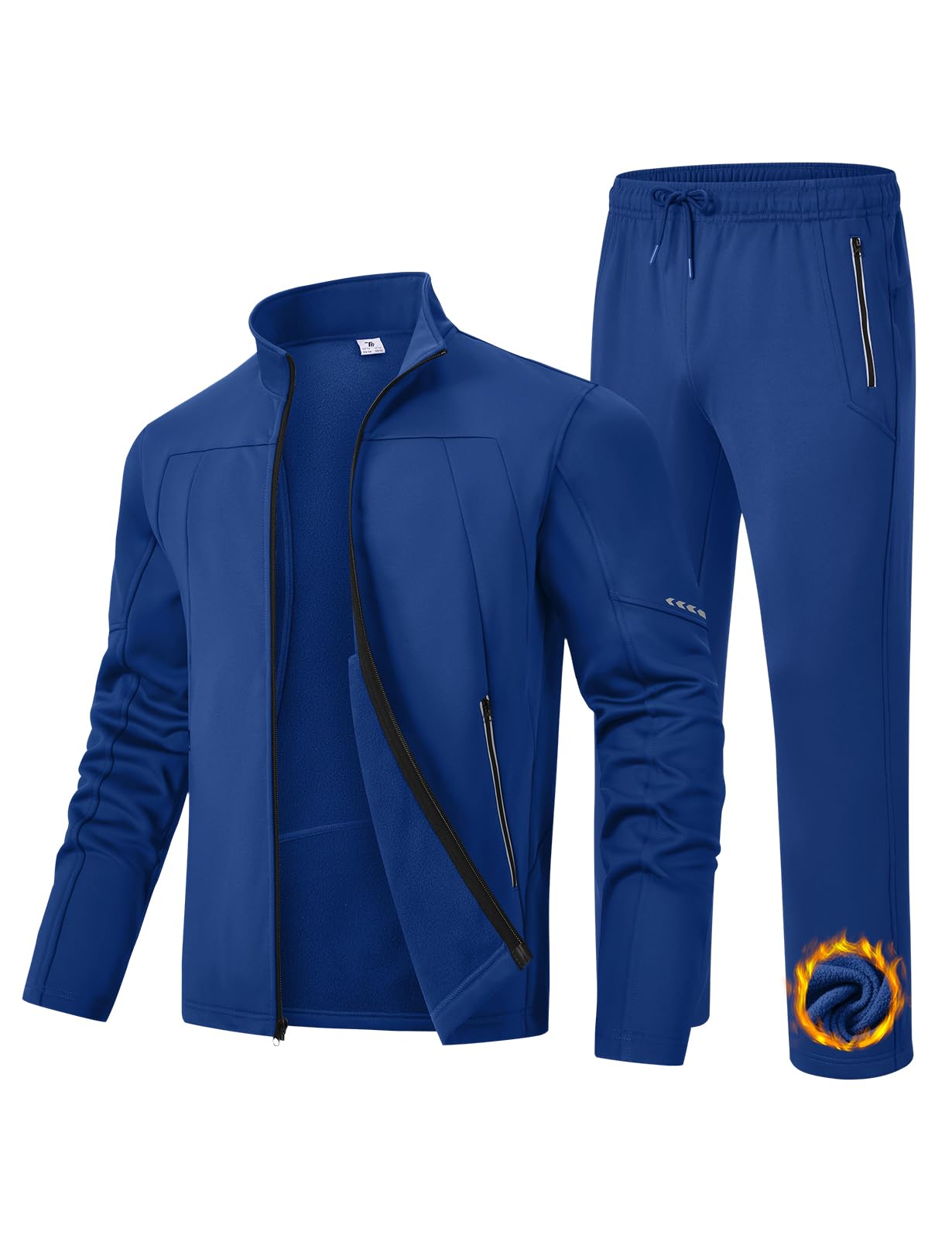 Athletic Sports Casual Full Zip Jogging Suit