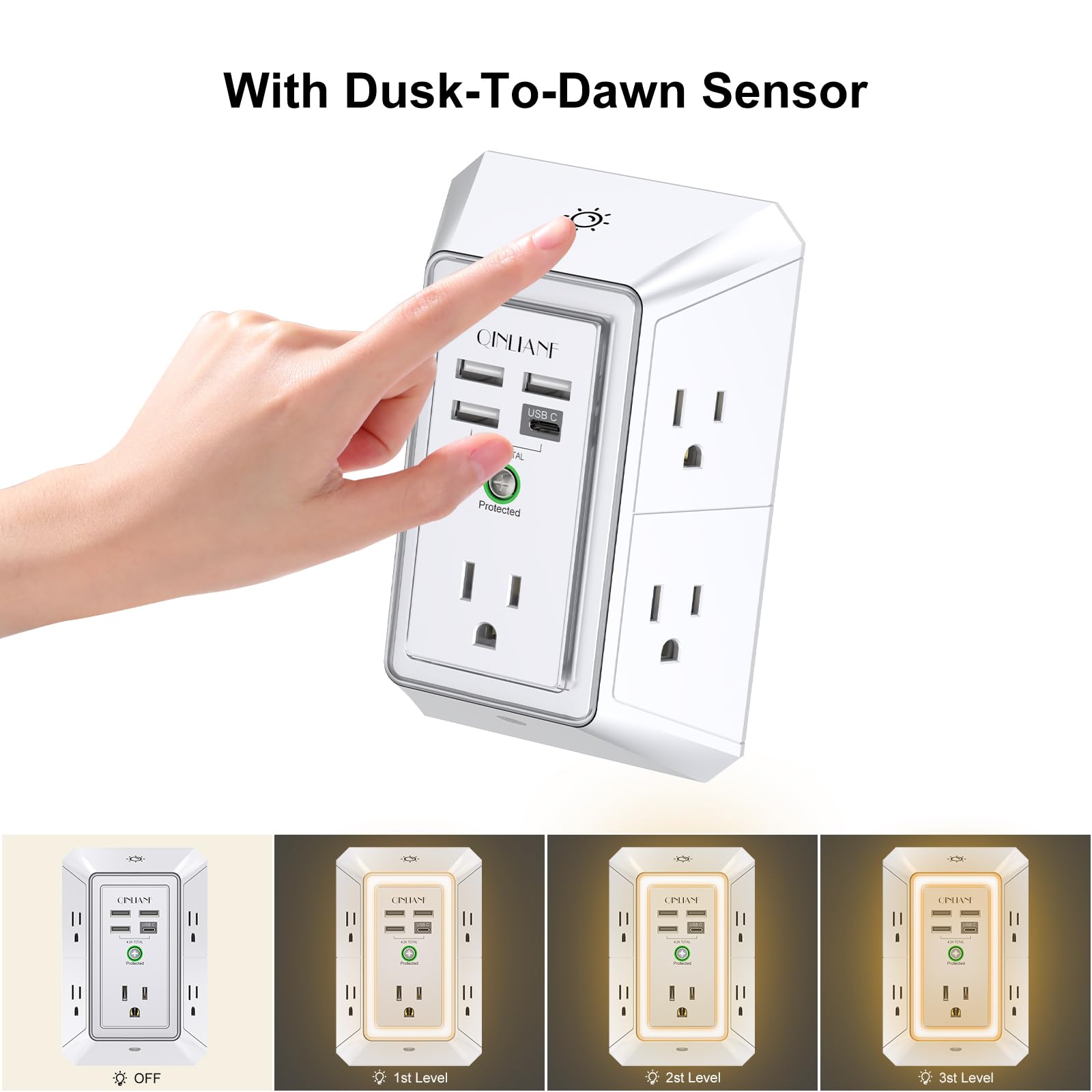 Wall Charger, Surge Protector 4 plugs