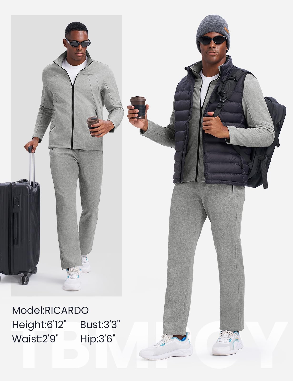 Athletic Sports Casual Full Zip Jogging Suit