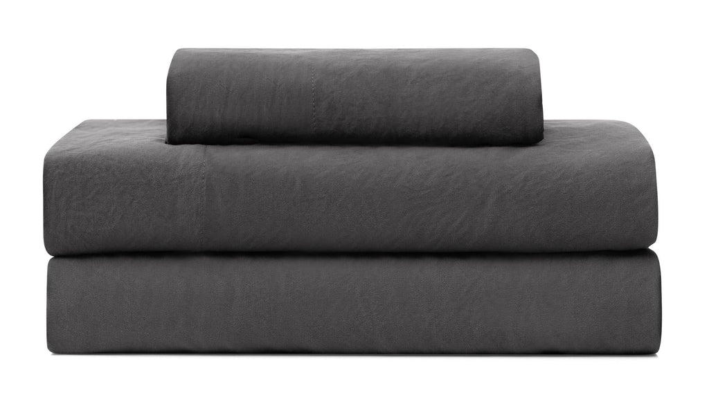 UGG Queen Sheet Set - 4 Piece Soft & Cozy Bedding with Deep Pocket Fitted Sheet (Fits Up to 15”), Flat Sheet and 2 Pillow Shams - Lightweight Sheets for Home & Bedroom, Navy Blue (Devon)