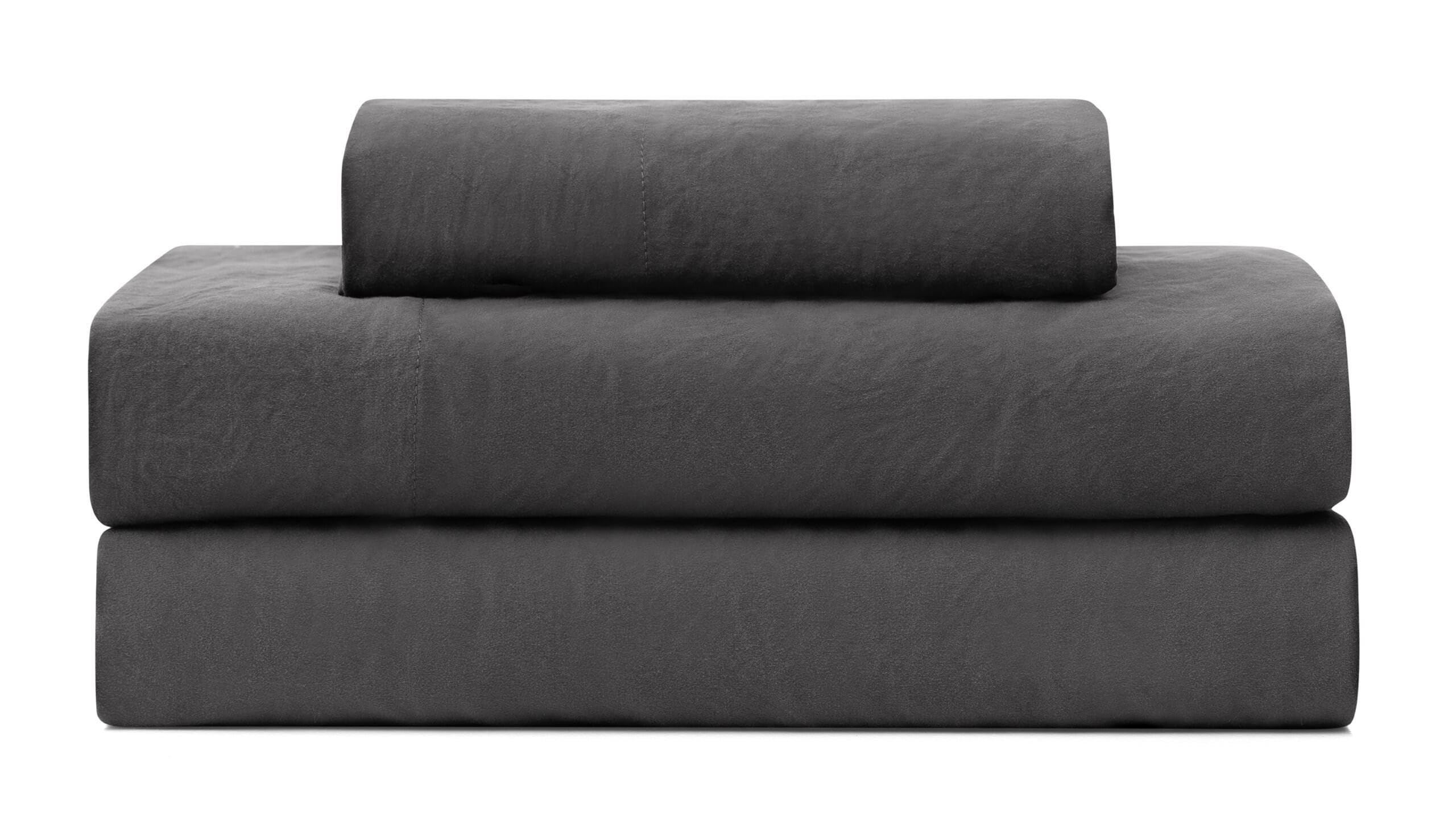 UGG Queen Sheet Set - 4 Piece Soft & Cozy Bedding with Deep Pocket Fitted Sheet (Fits Up to 15”), Flat Sheet and 2 Pillow Shams - Lightweight Sheets for Home & Bedroom, Navy Blue (Devon)