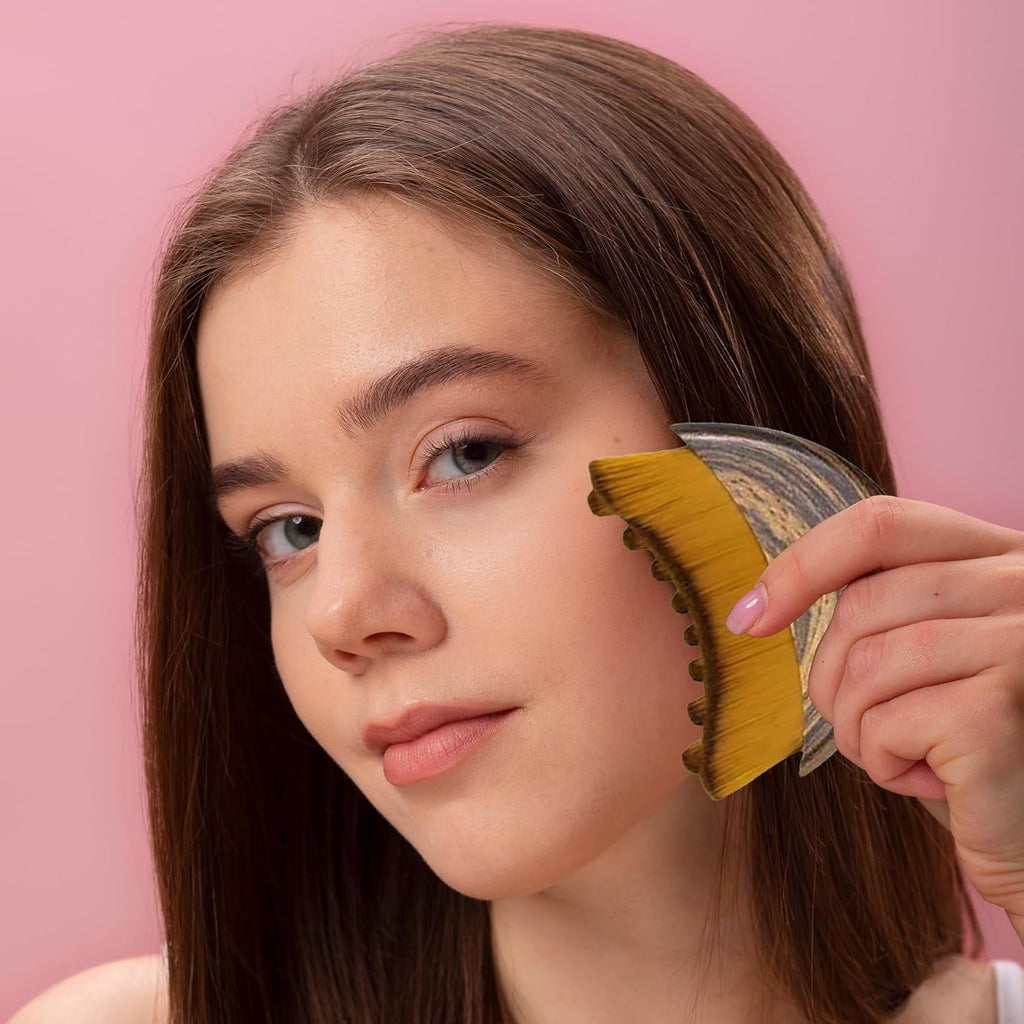 Lymphatic Contour Face Brush Lymphatic Drainage Massager Double Chin Reducer Lymphatic Drainage Brush for Face Ergonomically Designed to Fit The Skin Precisely and Relieve Fatigue