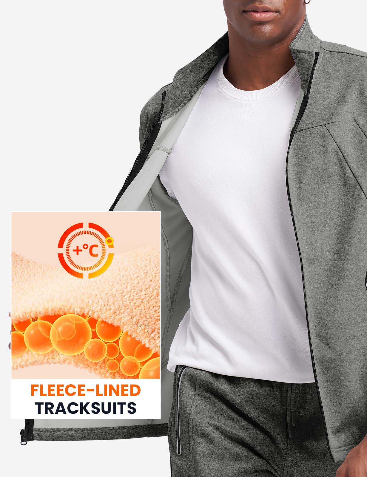 Athletic Sports Casual Full Zip Jogging Suit