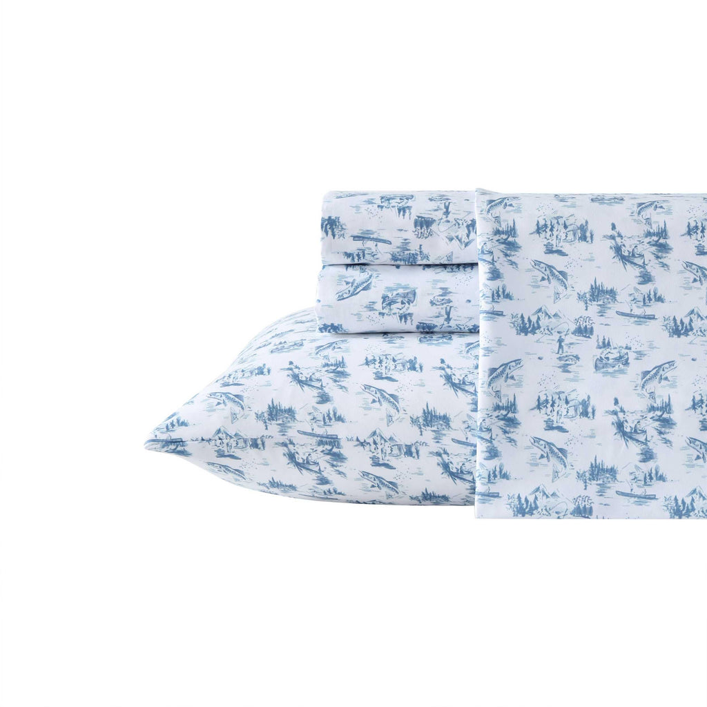 Eddie Bauer - Twin Size Sheet Set, Crisp & Cool Temperature Regulating Bedding with Breathable Feel, 3 Piece Bed Sheets with Deep Pocket Fitted Sheet & Pillowcase (Penstemon Plaid Grey)