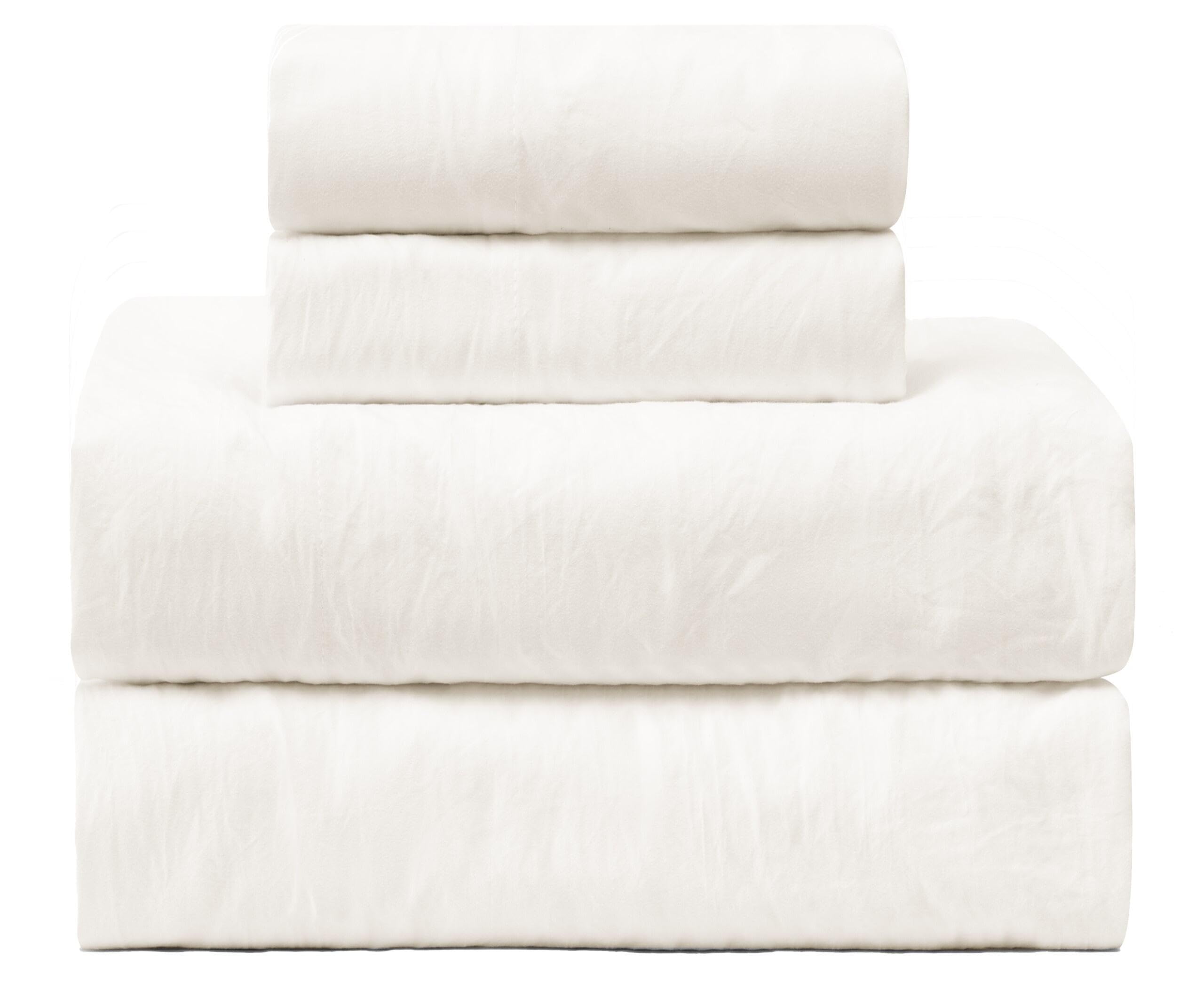 UGG Queen Sheet Set - 4 Piece Soft & Cozy Bedding with Deep Pocket Fitted Sheet (Fits Up to 15”), Flat Sheet and 2 Pillow Shams - Lightweight Sheets for Home & Bedroom, Navy Blue (Devon)