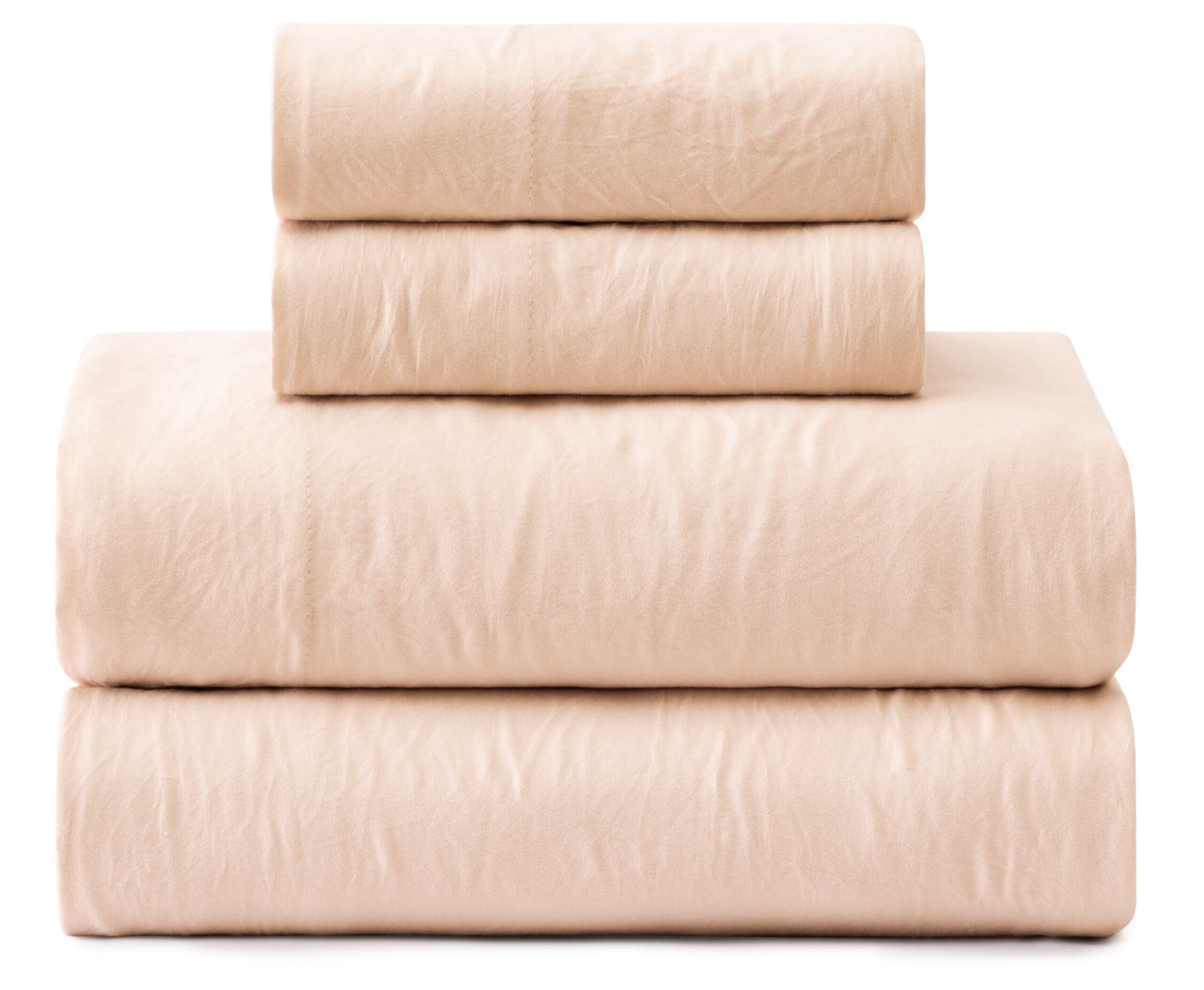 UGG Queen Sheet Set - 4 Piece Soft & Cozy Bedding with Deep Pocket Fitted Sheet (Fits Up to 15”), Flat Sheet and 2 Pillow Shams - Lightweight Sheets for Home & Bedroom, Navy Blue (Devon)