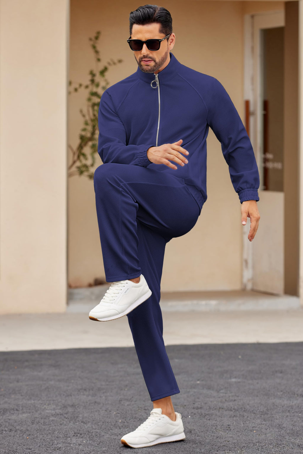 COOFANDY Mens 2 Piece Tracksuit Casual Sweatsuits Full Zip Track Suits Jogging Athletic Suit Sets