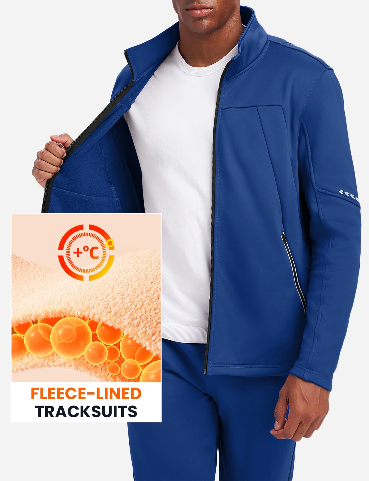 Athletic Sports Casual Full Zip Jogging Suit
