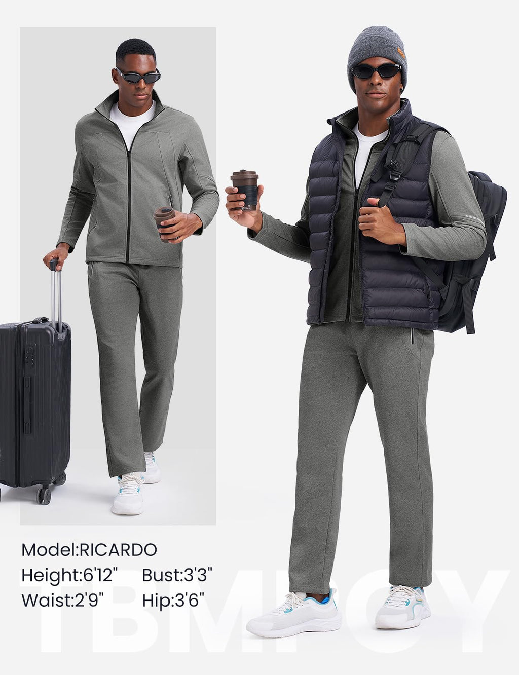 Athletic Sports Casual Full Zip Jogging Suit