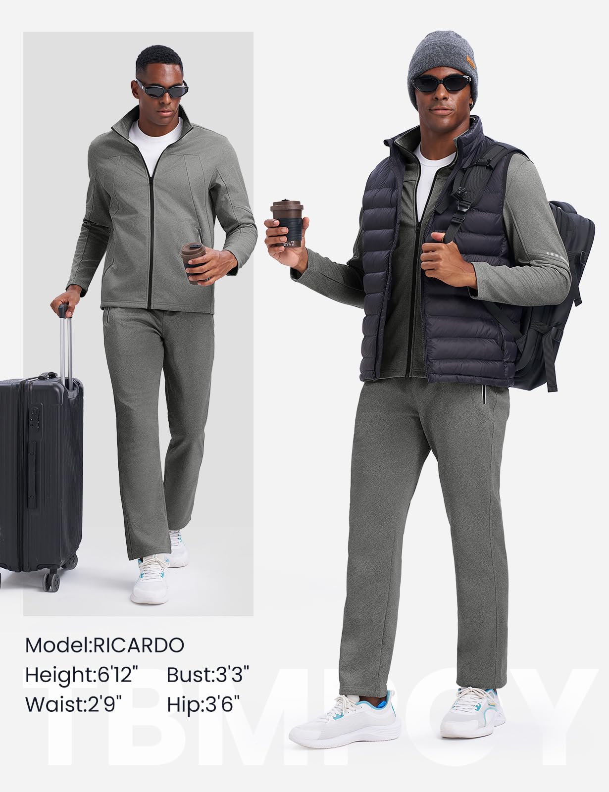 Athletic Sports Casual Full Zip Jogging Suit