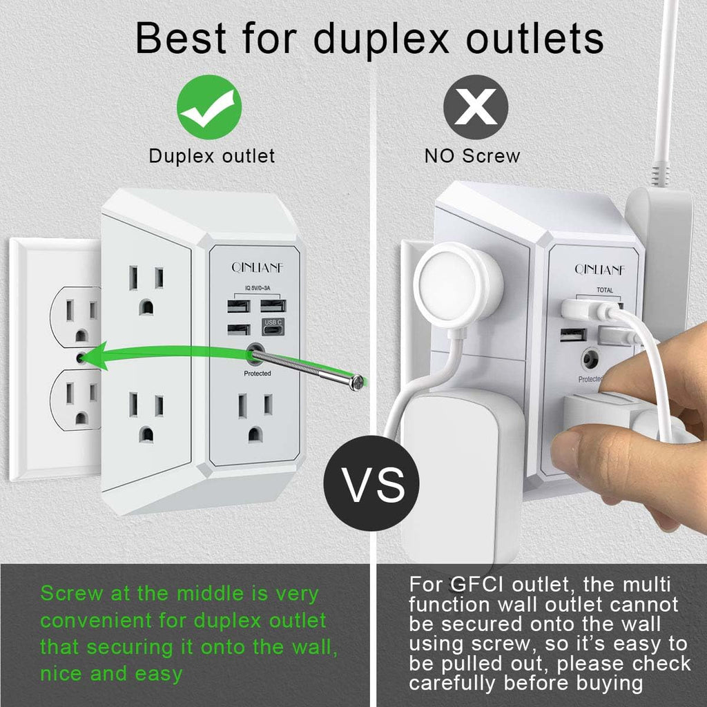 Wall Charger, Surge Protector 4 plugs
