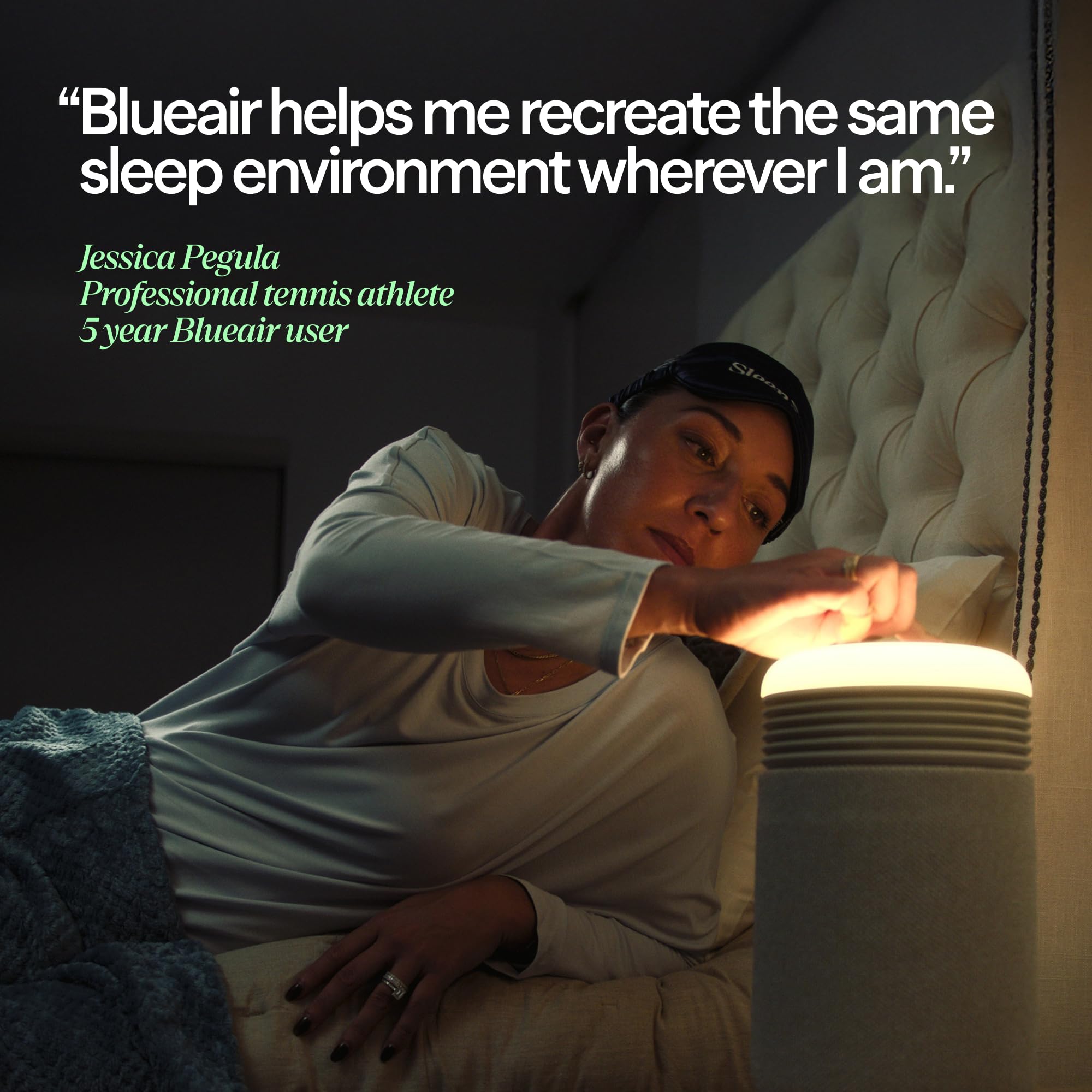 BLUEAIR Air Purifier & Sunrise Alarm Clock for Bedroom, Nursery – HEPA, HEPASilent™, Wake-Up Light, White Noise & Soothing Sounds for Natural Sleep, USB-C, Mini Restful