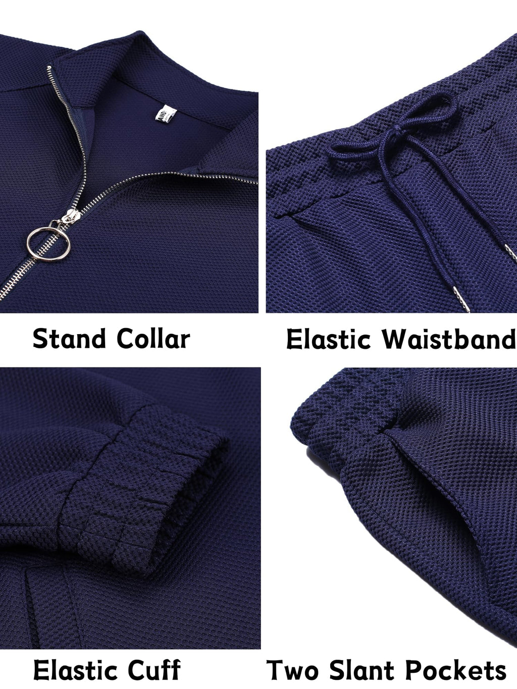 COOFANDY Mens 2 Piece Tracksuit Casual Sweatsuits Full Zip Track Suits Jogging Athletic Suit Sets