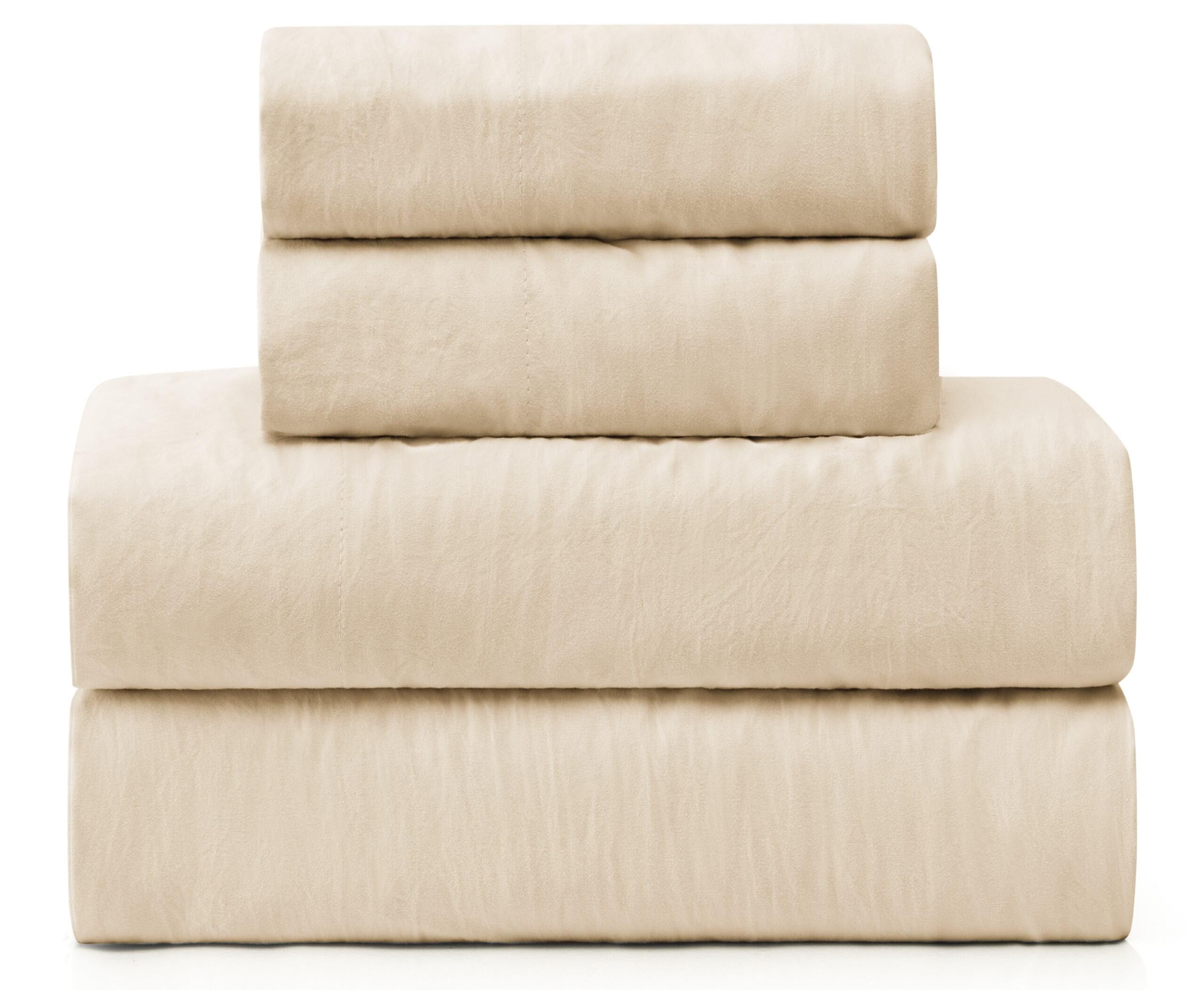 UGG Queen Sheet Set - 4 Piece Soft & Cozy Bedding with Deep Pocket Fitted Sheet (Fits Up to 15”), Flat Sheet and 2 Pillow Shams - Lightweight Sheets for Home & Bedroom, Navy Blue (Devon)