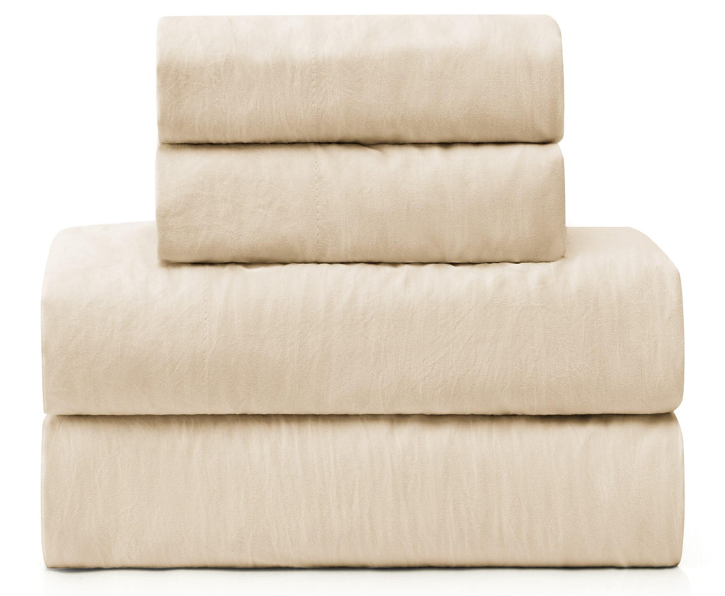 UGG Queen Sheet Set - 4 Piece Soft & Cozy Bedding with Deep Pocket Fitted Sheet (Fits Up to 15”), Flat Sheet and 2 Pillow Shams - Lightweight Sheets for Home & Bedroom, Navy Blue (Devon)