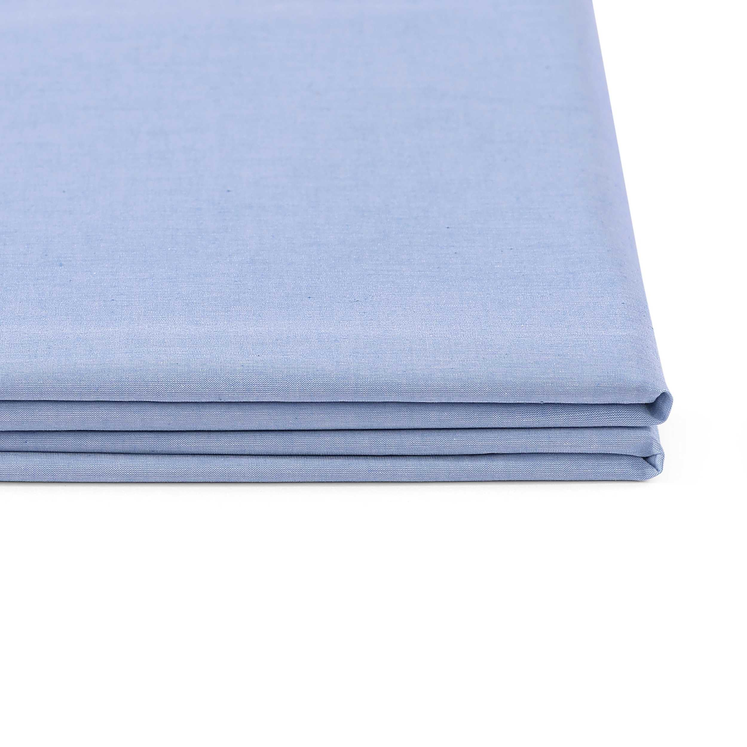Tommy Hilfiger - Twin Sheet Set, Cotton Chambray Bedding with Matching Pillowcase, Lightweight Weave, Subtle Textured Bed Sheets (Blue)