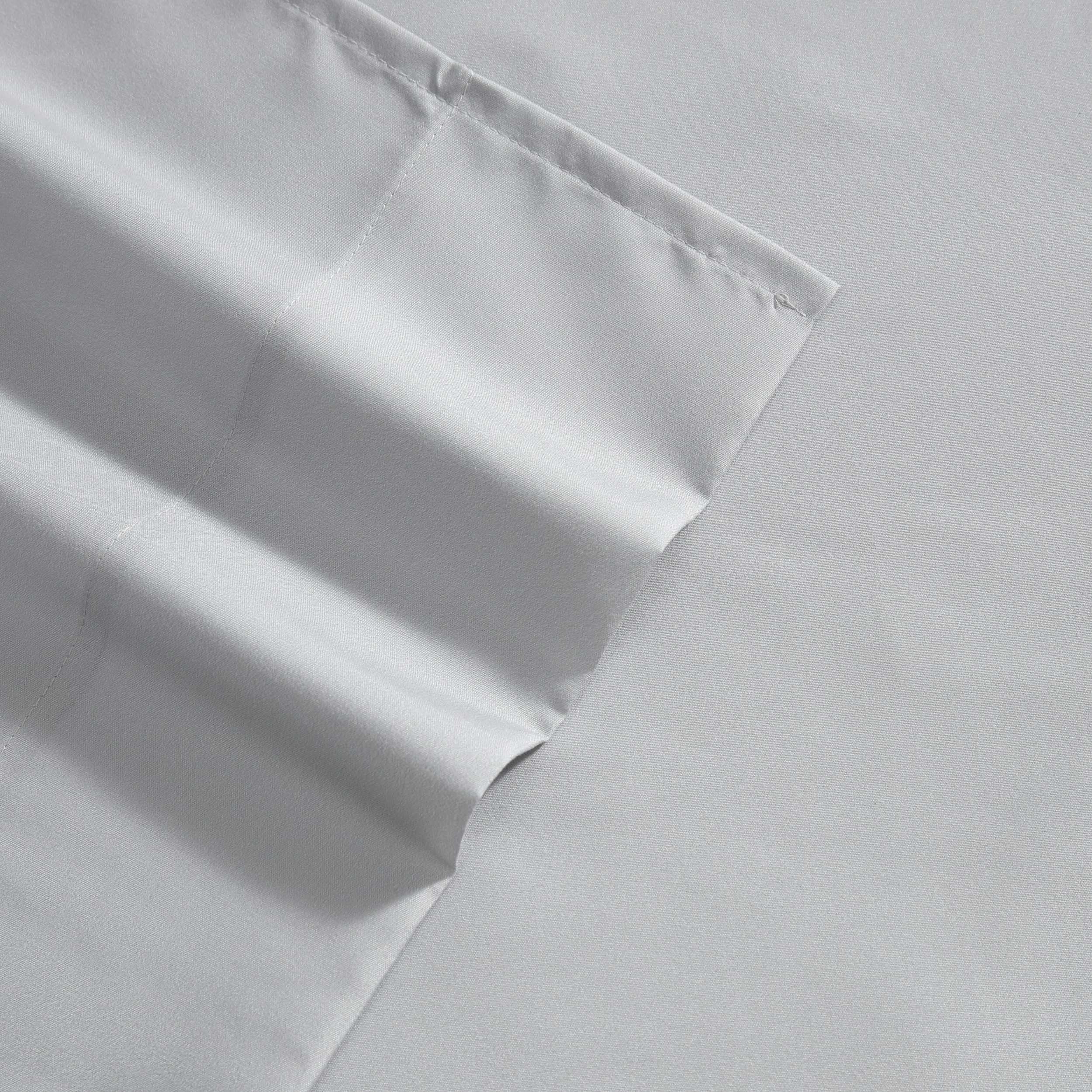 Eddie Bauer - Twin Size Sheet Set, Crisp & Cool Temperature Regulating Bedding with Breathable Feel, 3 Piece Bed Sheets with Deep Pocket Fitted Sheet & Pillowcase (Penstemon Plaid Grey)