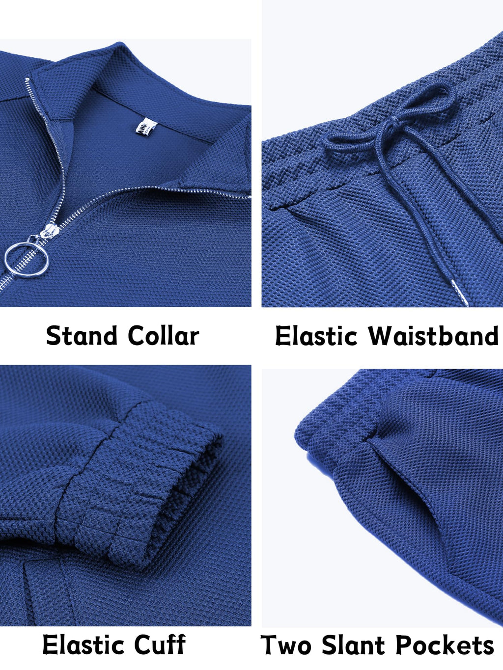 COOFANDY Mens 2 Piece Tracksuit Casual Sweatsuits Full Zip Track Suits Jogging Athletic Suit Sets