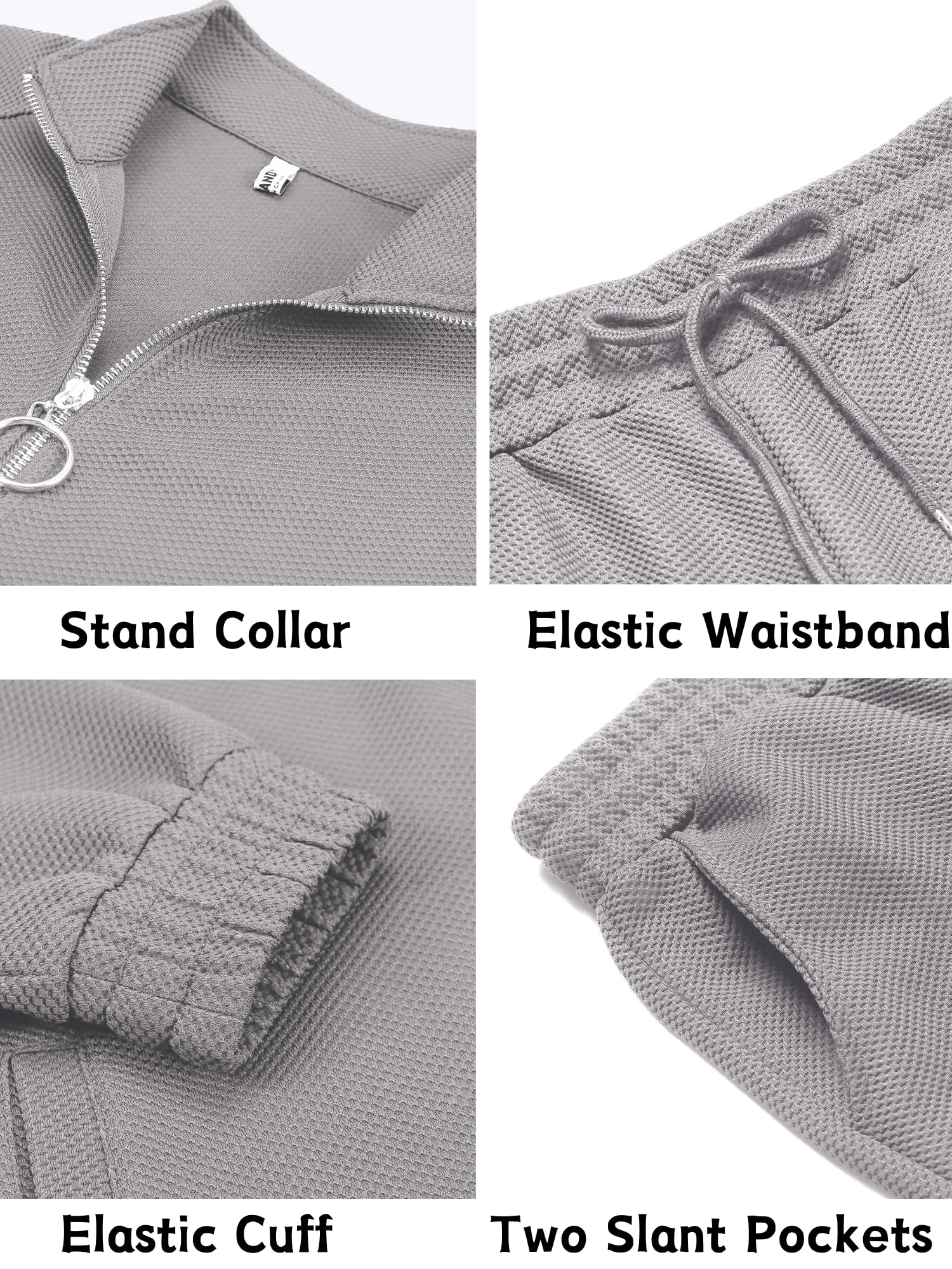 COOFANDY Mens 2 Piece Tracksuit Casual Sweatsuits Full Zip Track Suits Jogging Athletic Suit Sets