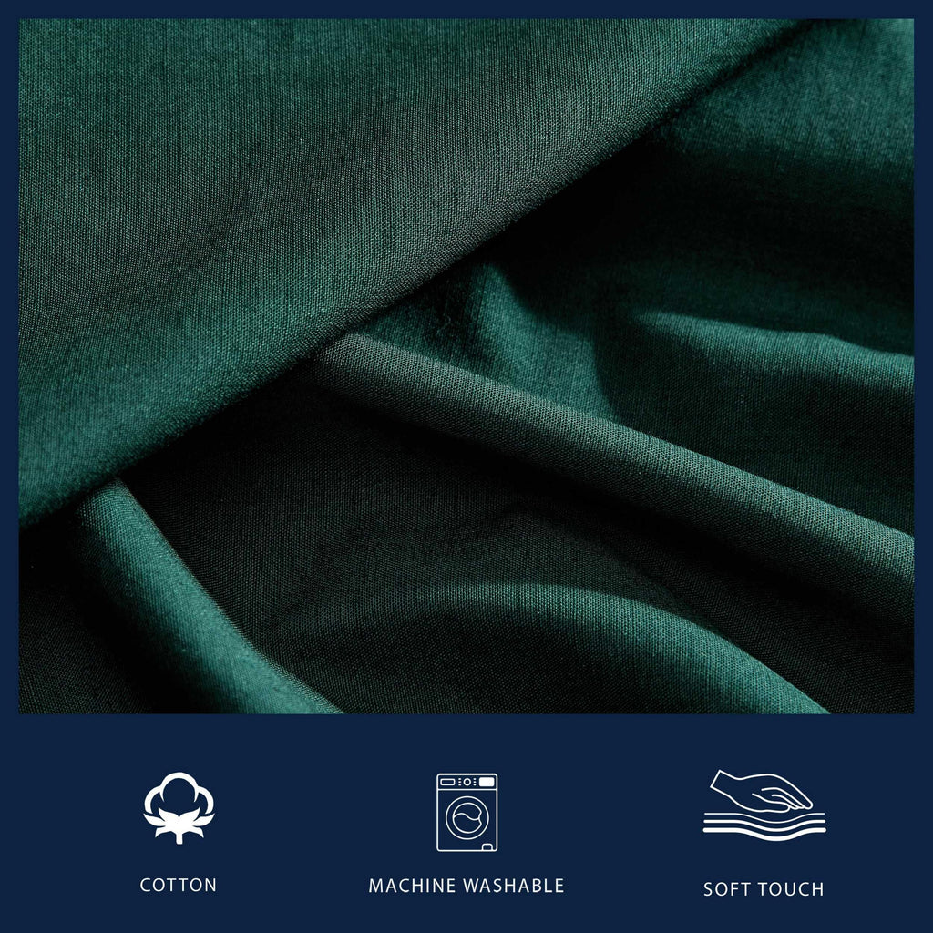 Nautica - Twin Sheet Set, Cotton Percale Bedding Set, Crisp & Cool, Fully Elasticized, Ideal Dorm Essentials (Solid Light Blue, Twin)